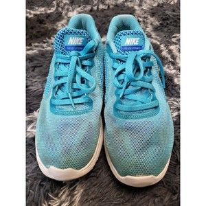 Nike Revolution 3 819303 Light Blue Silver Running Walking Women 7.5 Shoes R7S3